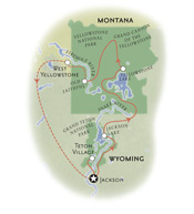 Yellowstone Wyoming Map